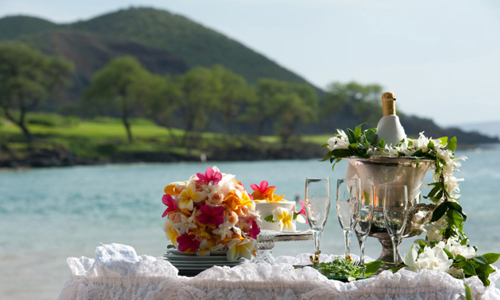 Maui Wedding Add Ons Formal Cake Table